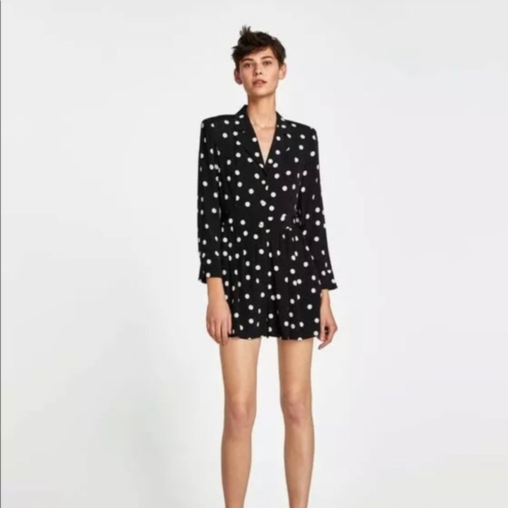 Zara polka dot romper